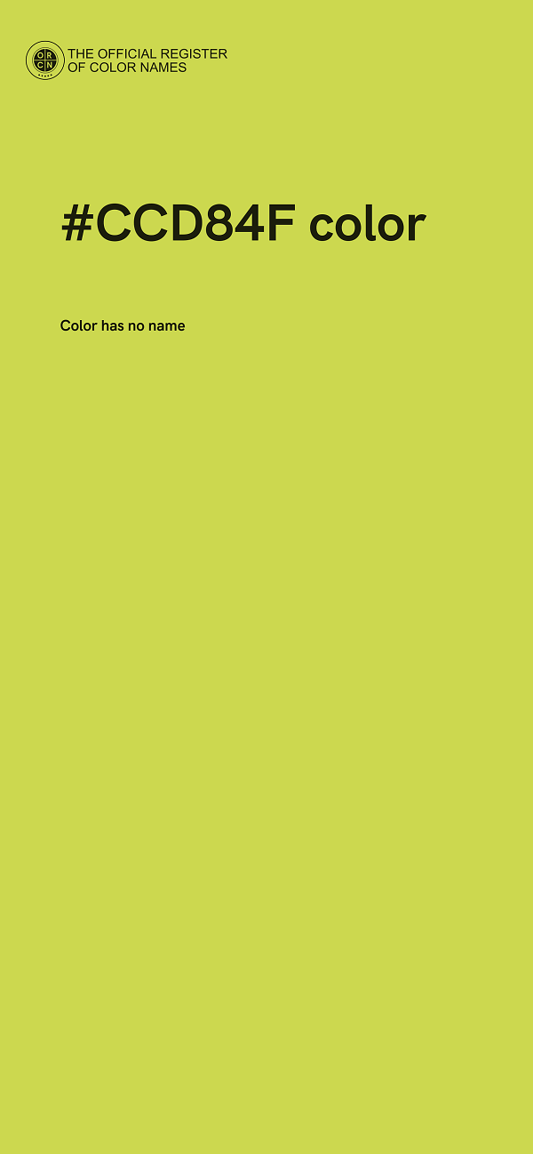 #CCD84F color image