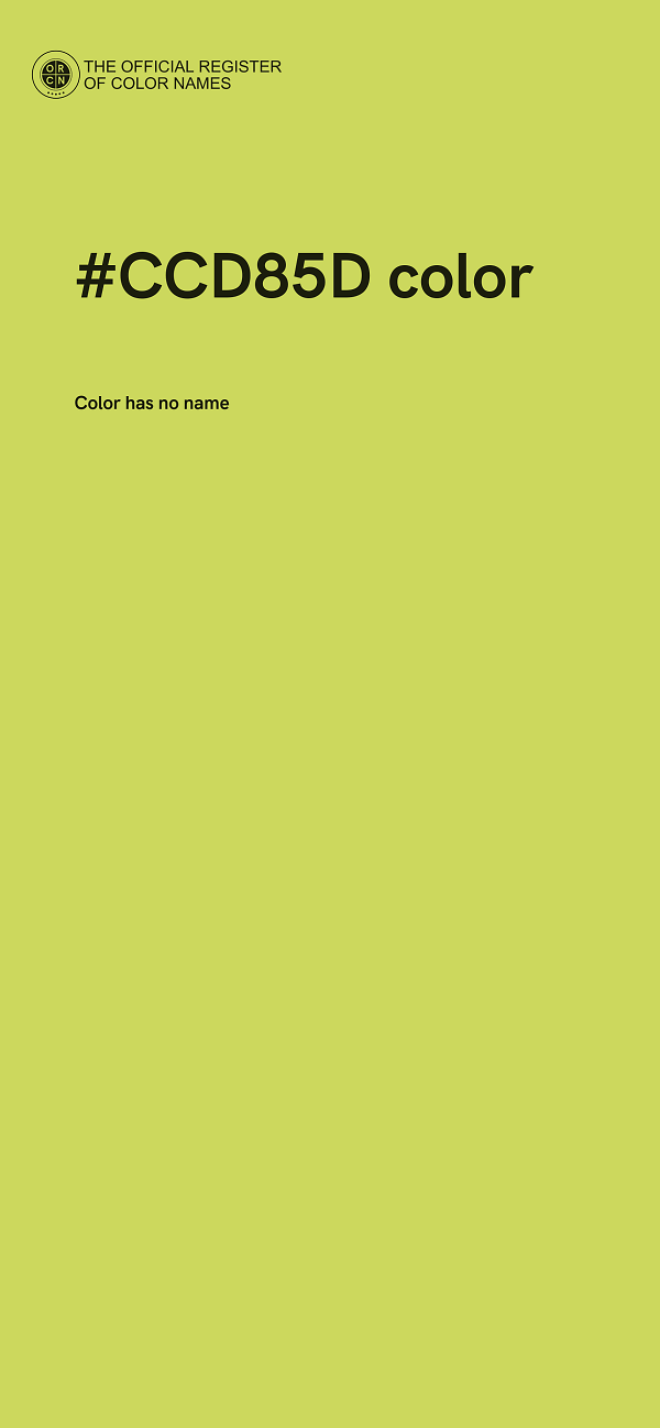 #CCD85D color image