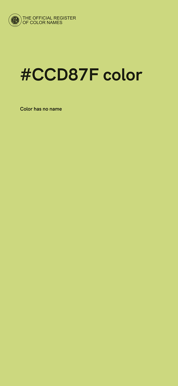 #CCD87F color image