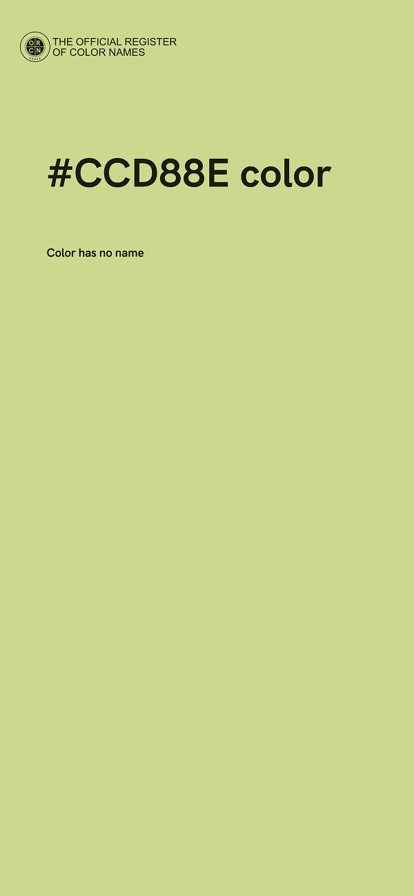 #CCD88E color image