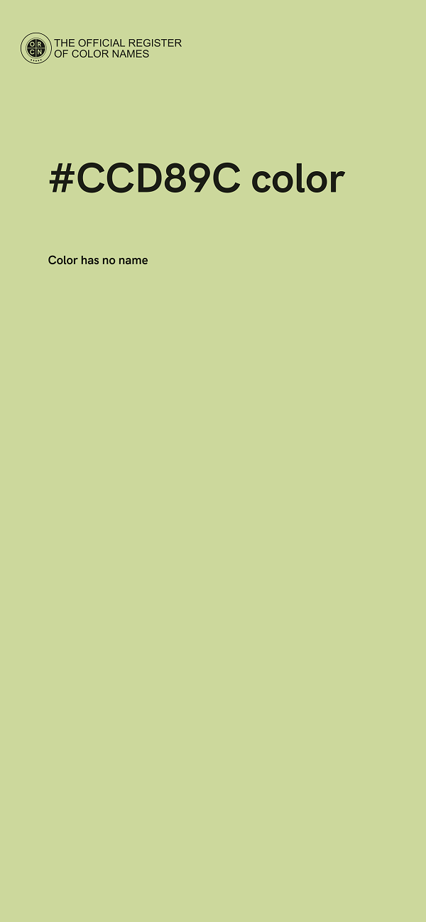 #CCD89C color image