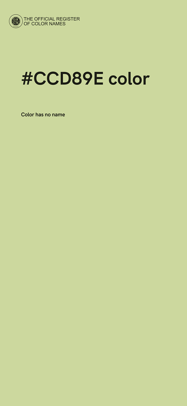 #CCD89E color image