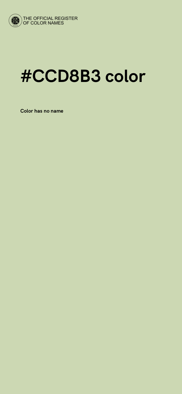 #CCD8B3 color image