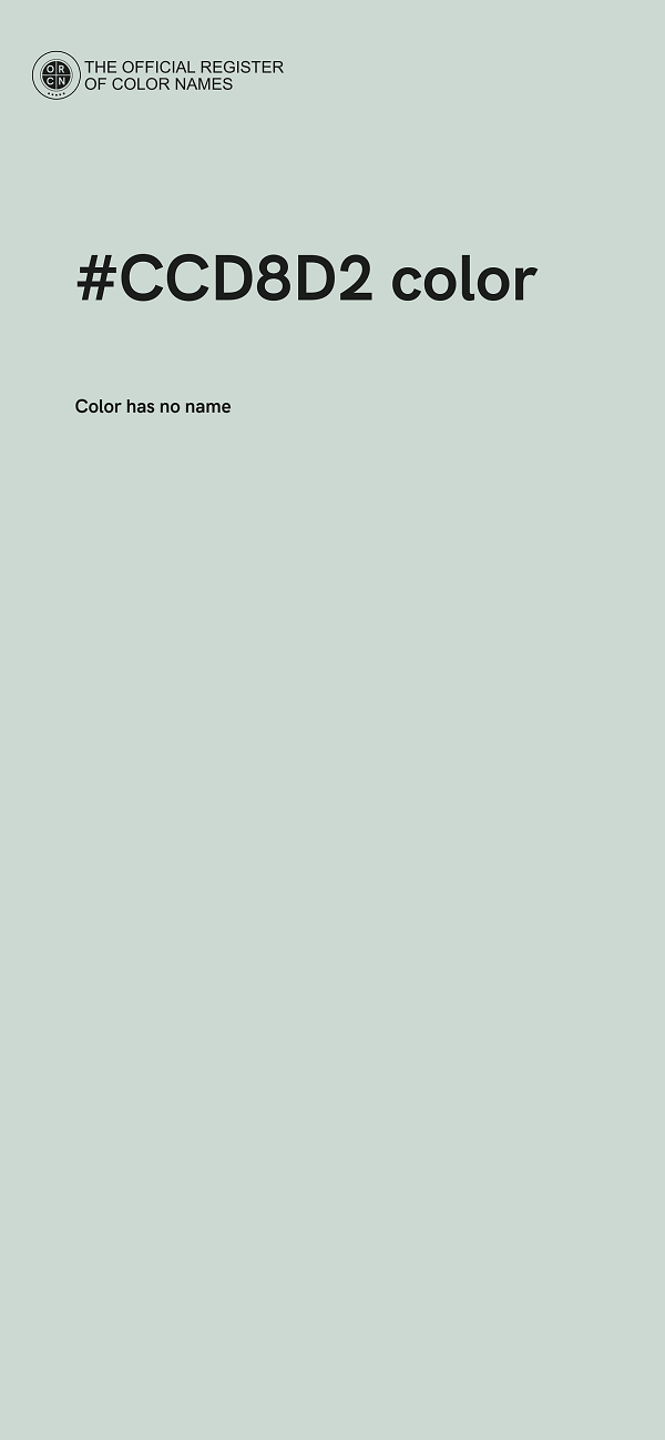 #CCD8D2 color image