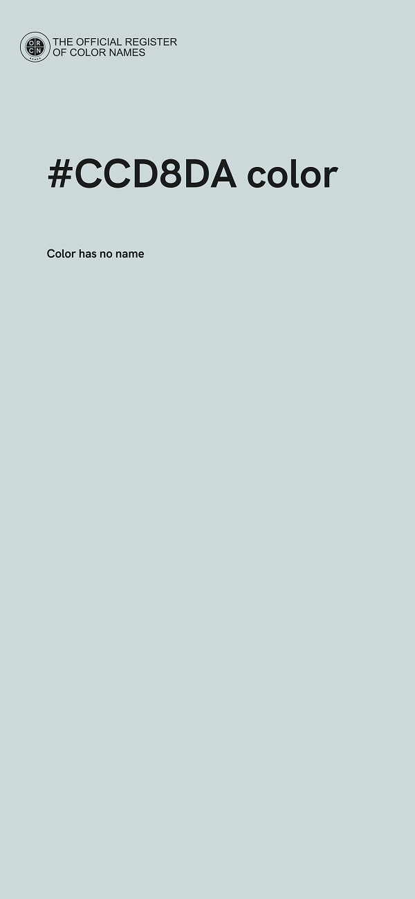 #CCD8DA color image