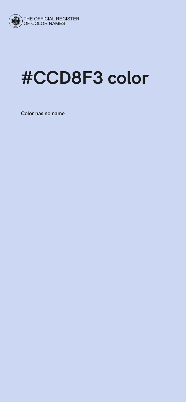 #CCD8F3 color image