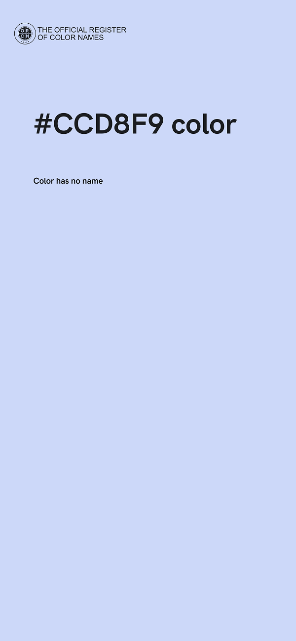 #CCD8F9 color image