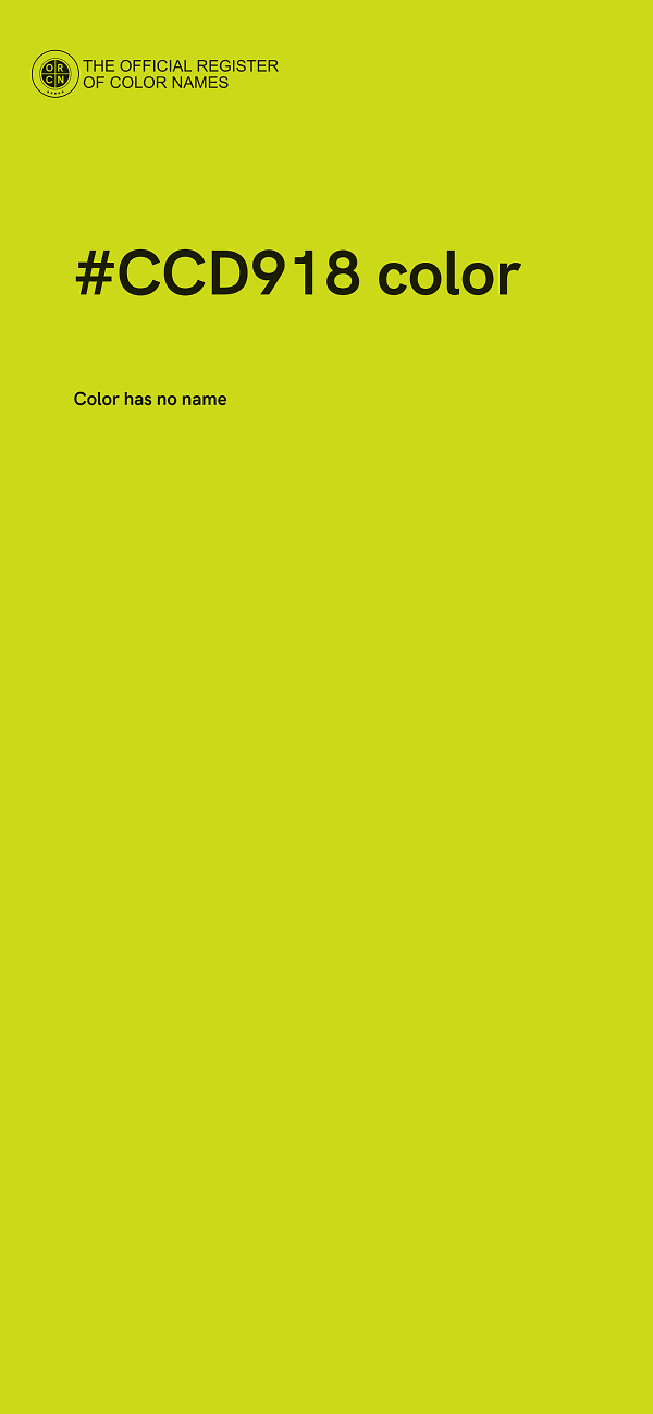 #CCD918 color image