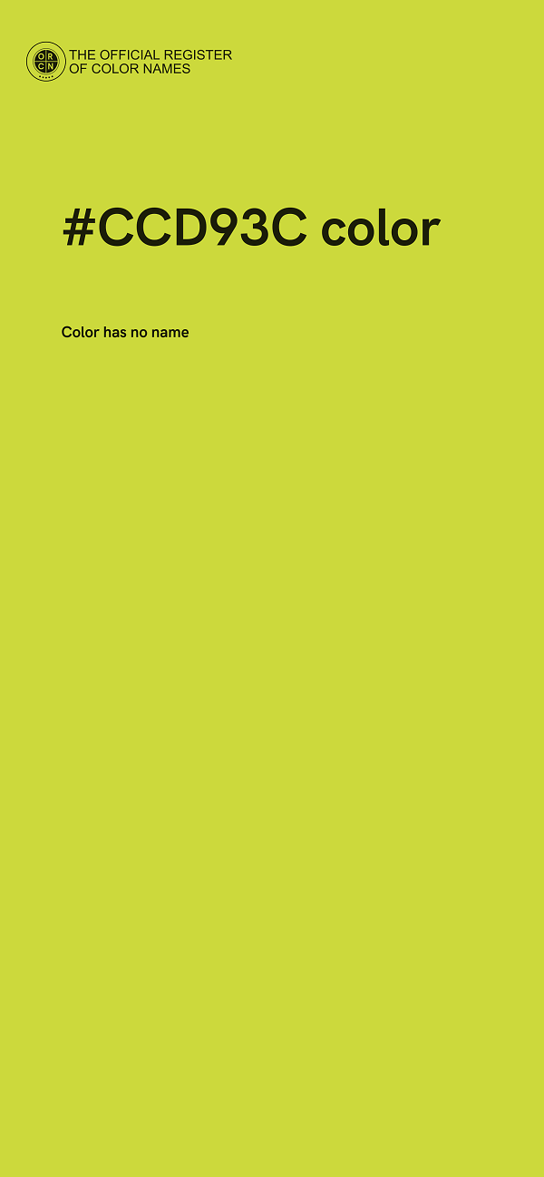 #CCD93C color image