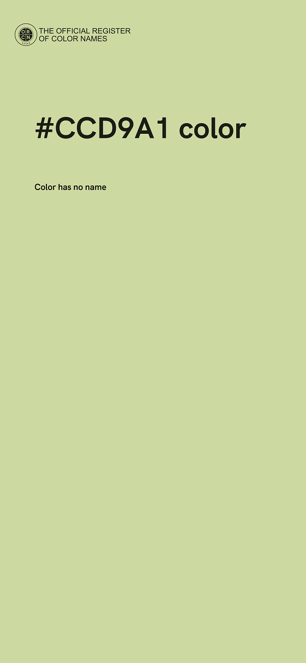 #CCD9A1 color image