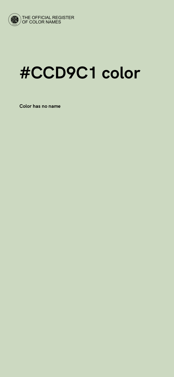 #CCD9C1 color image