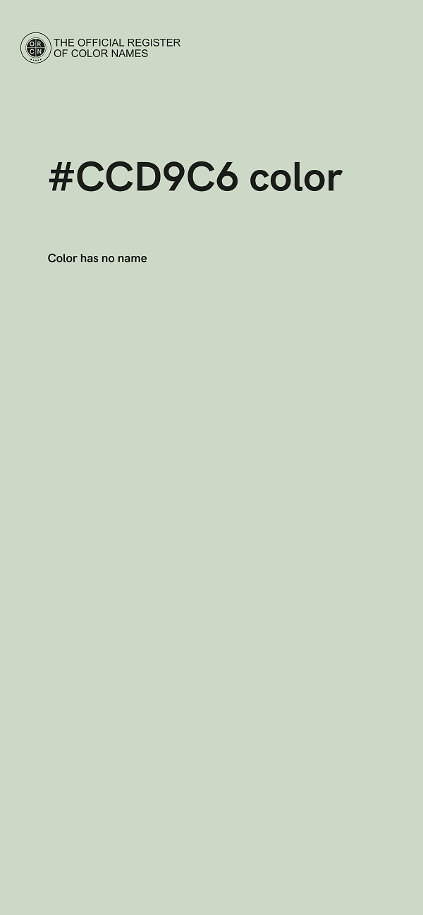 #CCD9C6 color image