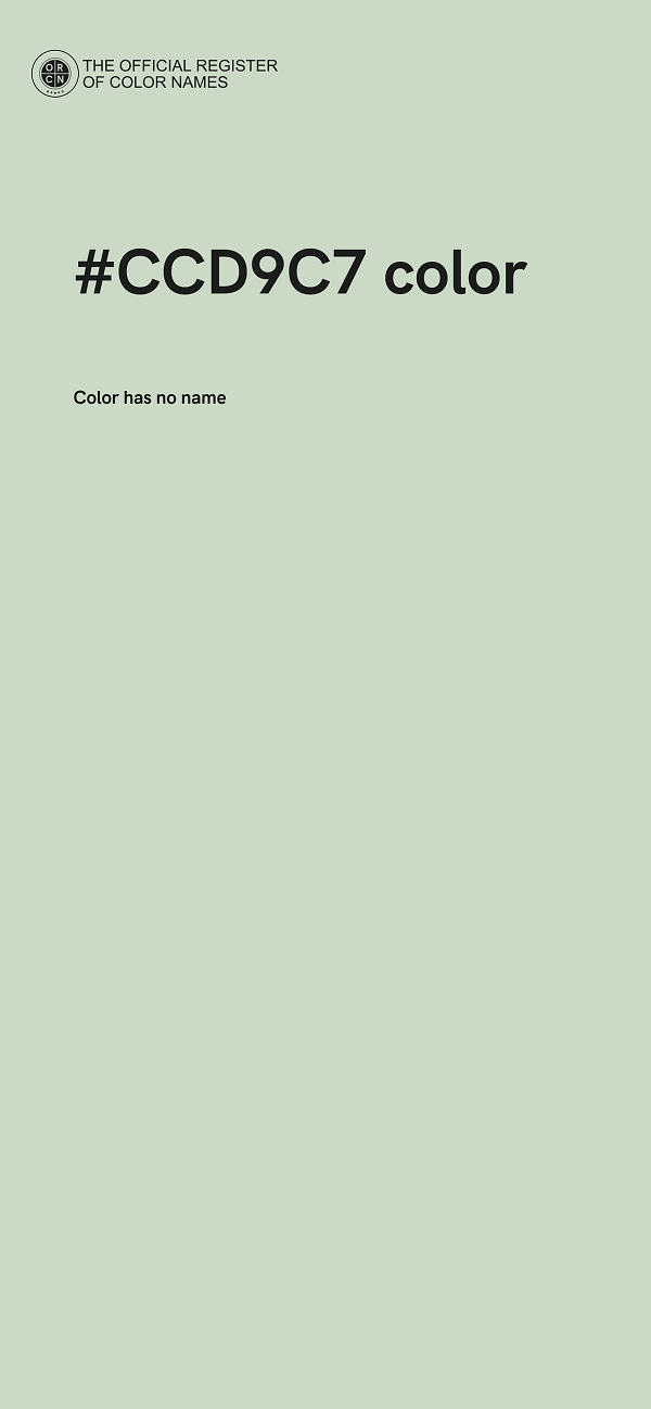 #CCD9C7 color image