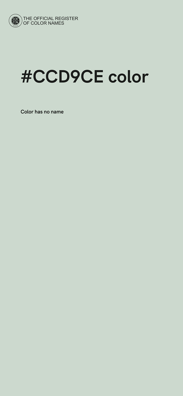 #CCD9CE color image
