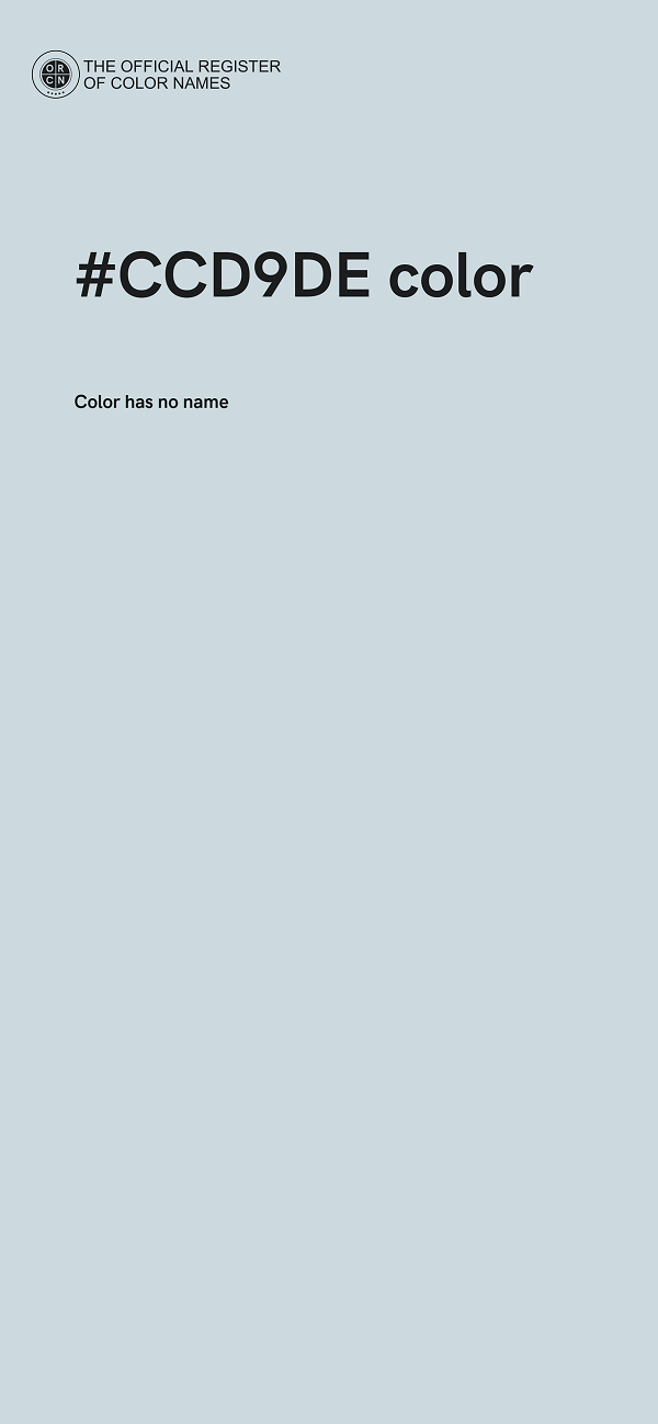 #CCD9DE color image