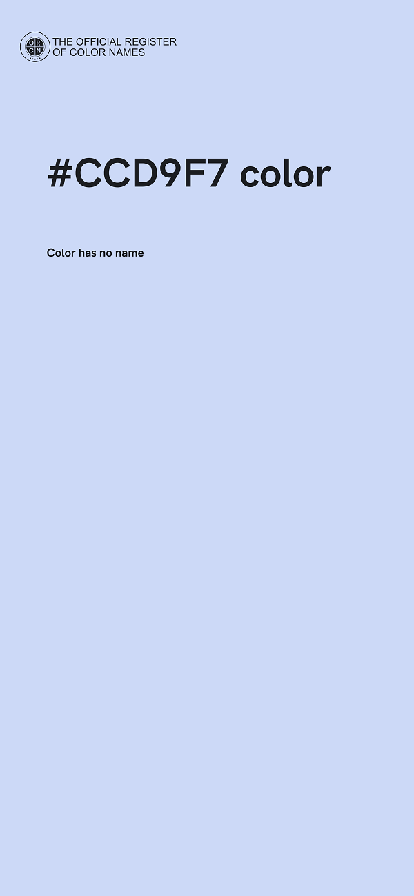 #CCD9F7 color image