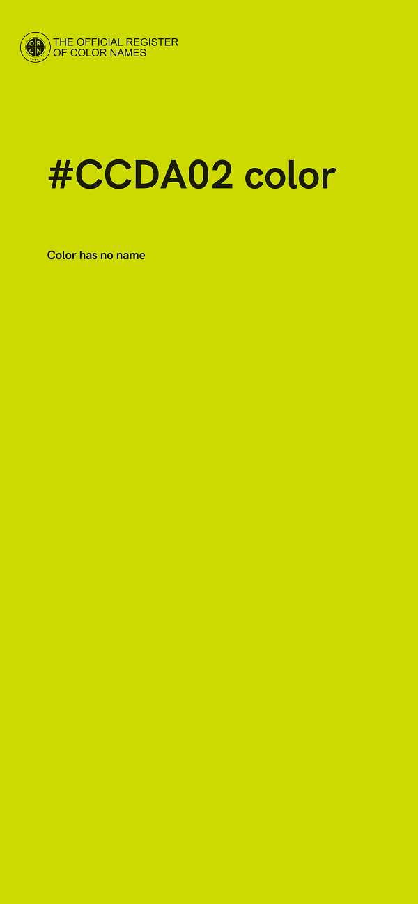 #CCDA02 color image
