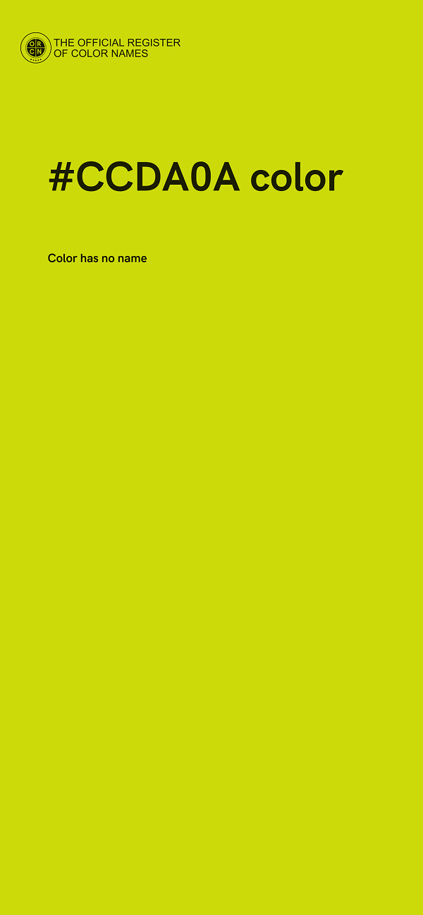 #CCDA0A color image