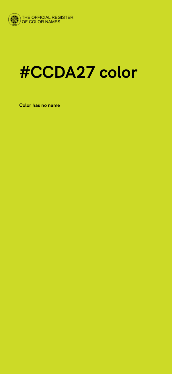 #CCDA27 color image