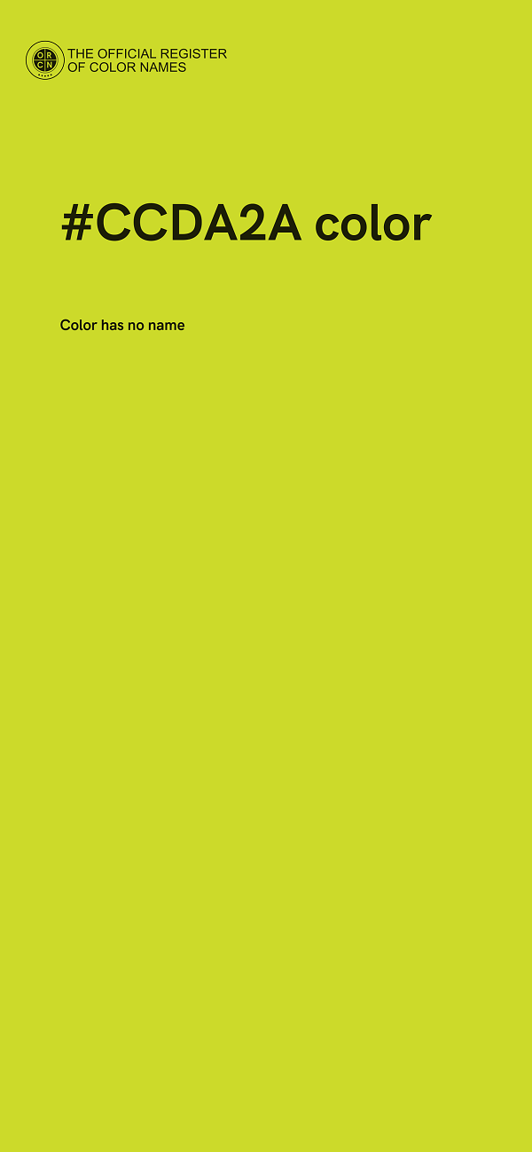 #CCDA2A color image