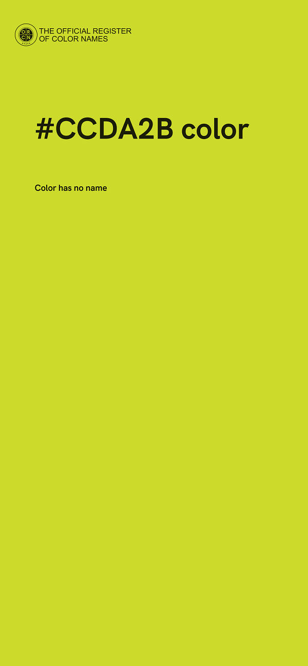 #CCDA2B color image