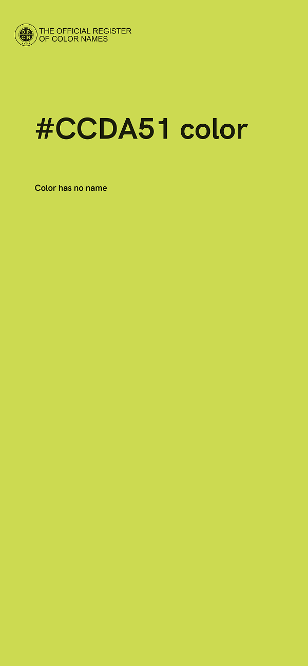 #CCDA51 color image