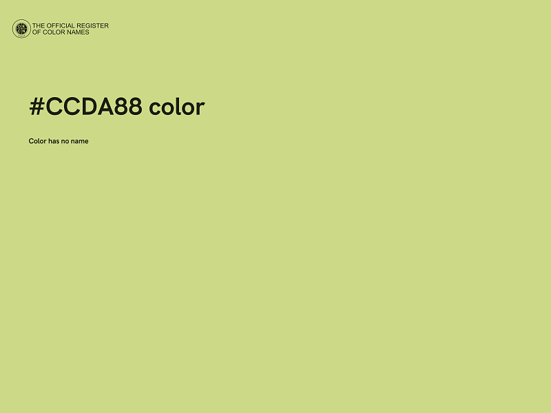 #CCDA88 color image