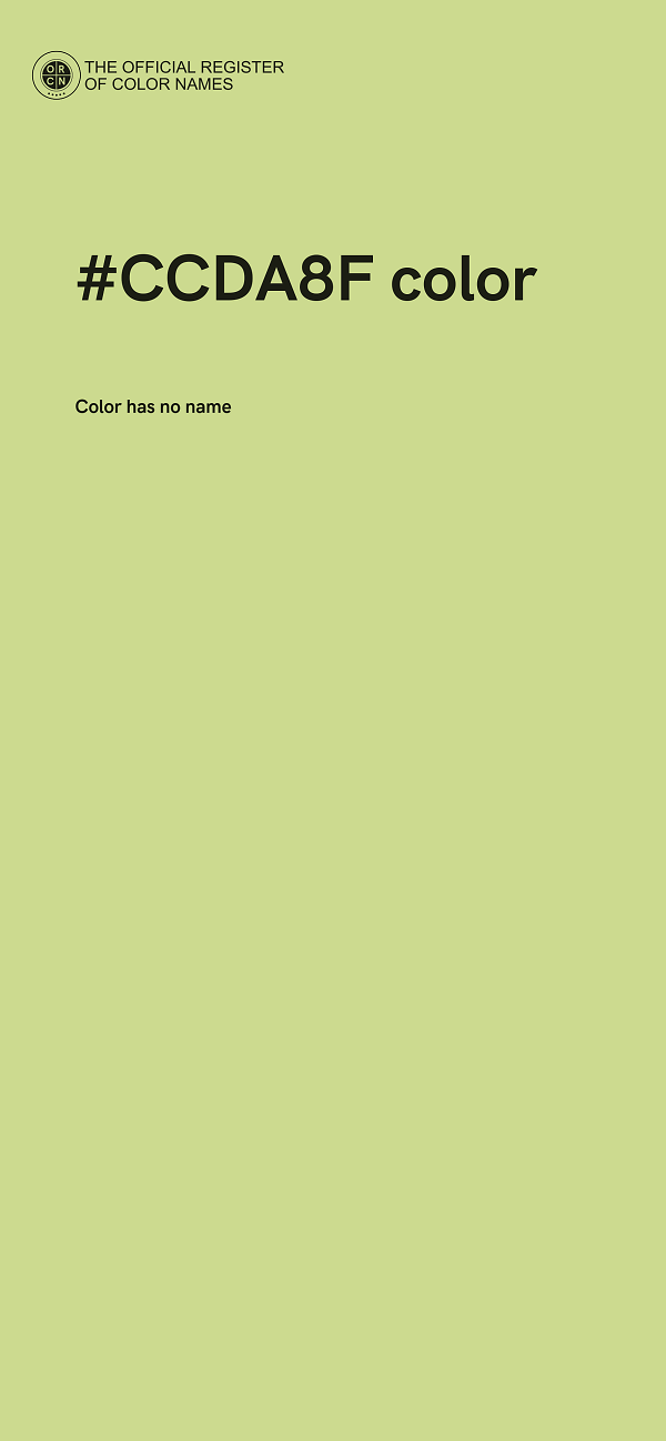 #CCDA8F color image