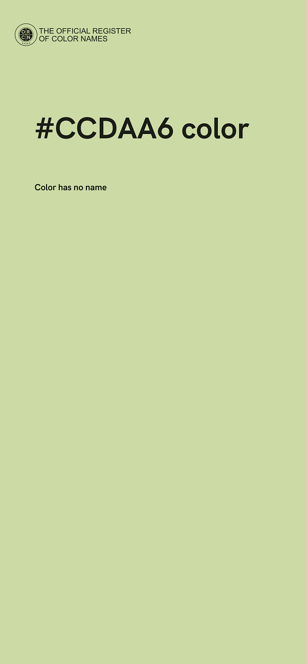 #CCDAA6 color image