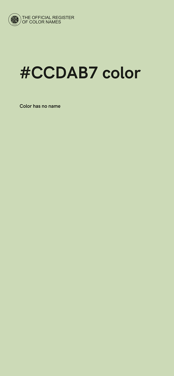 #CCDAB7 color image