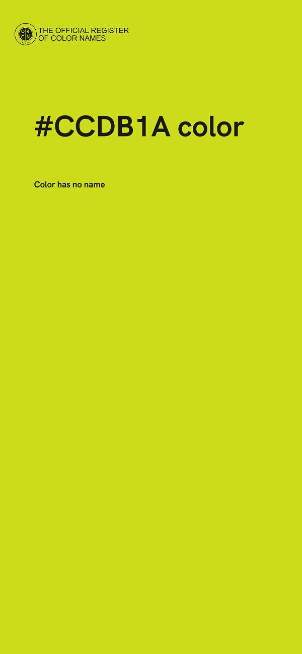 #CCDB1A color image