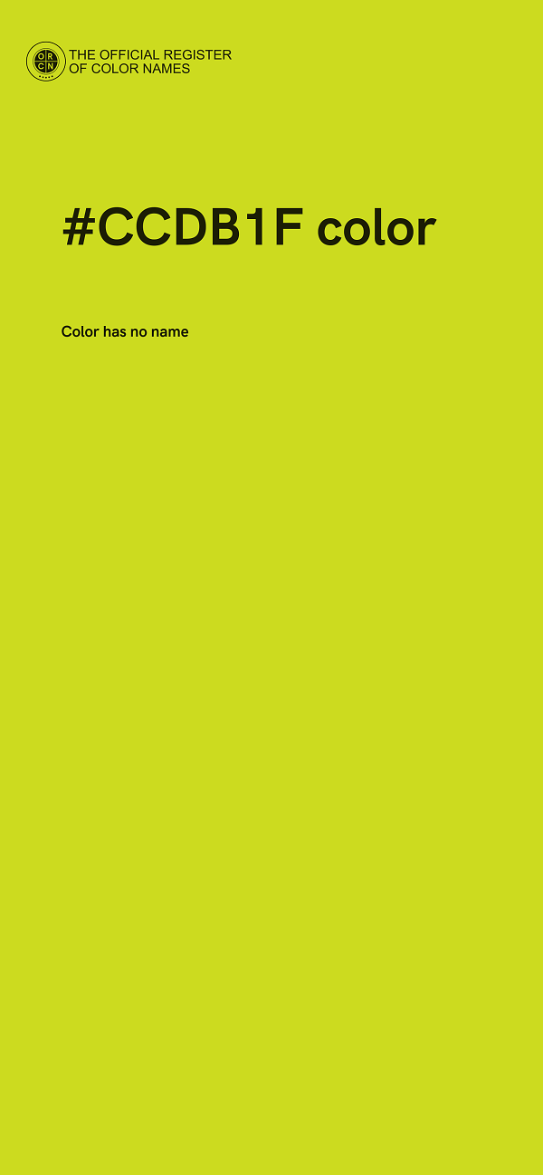 #CCDB1F color image