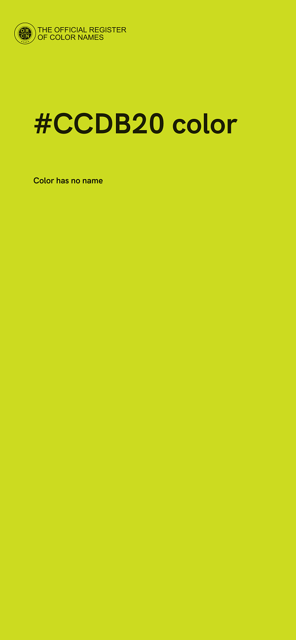 #CCDB20 color image