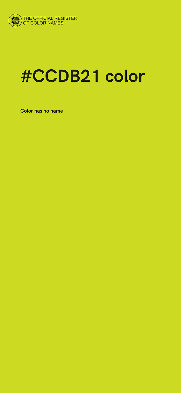 #CCDB21 color image