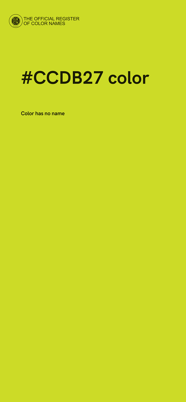 #CCDB27 color image
