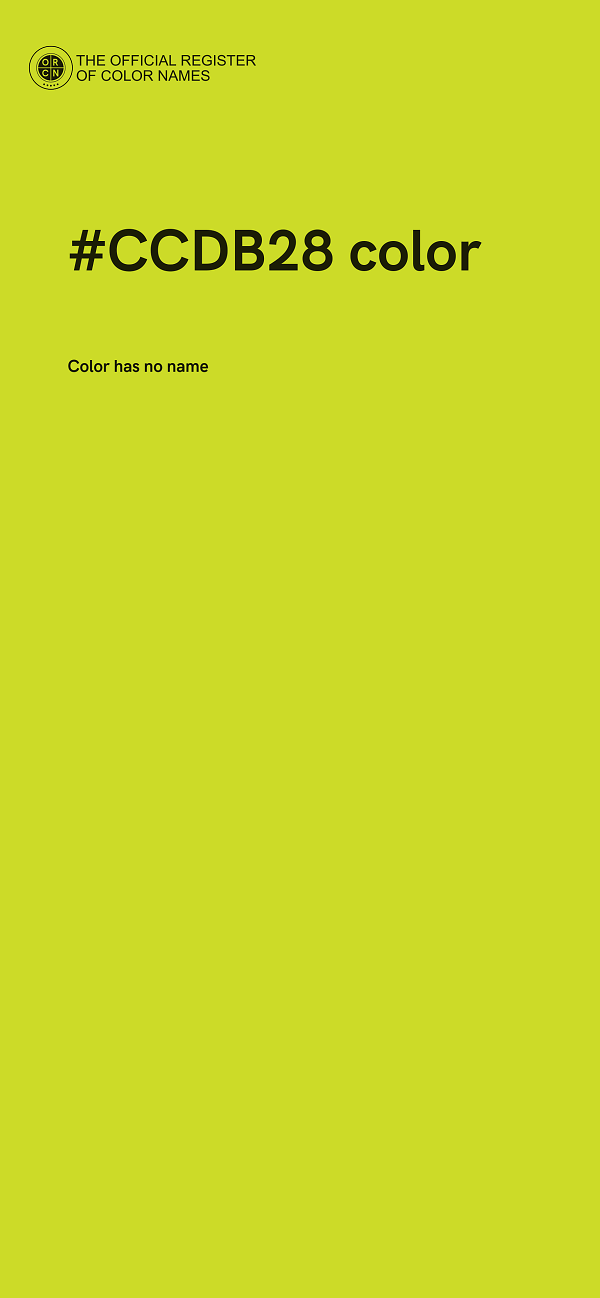 #CCDB28 color image