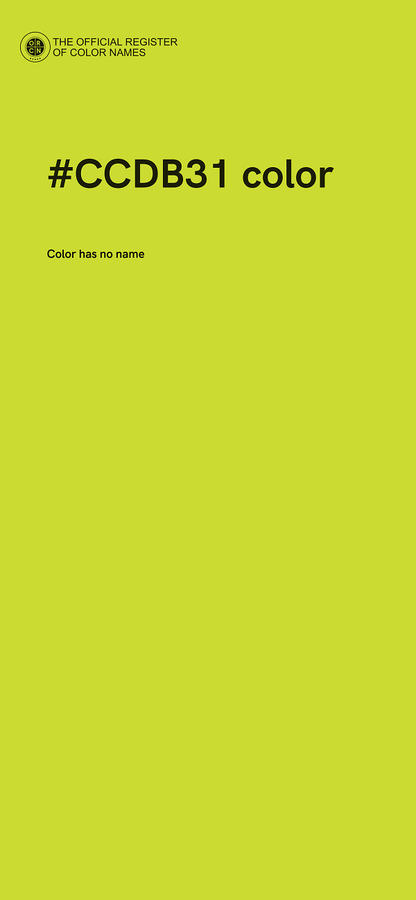 #CCDB31 color image