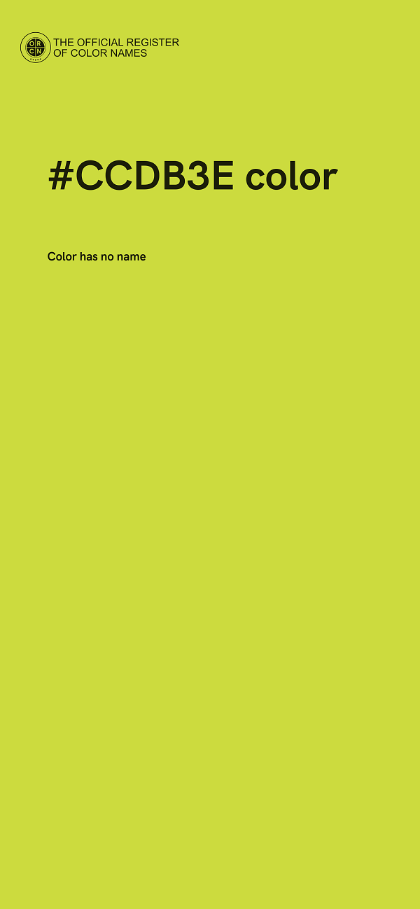 #CCDB3E color image