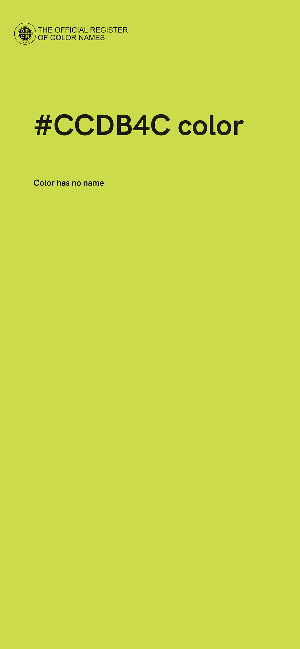 #CCDB4C color image