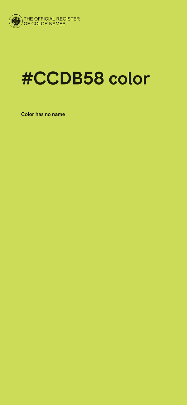 #CCDB58 color image