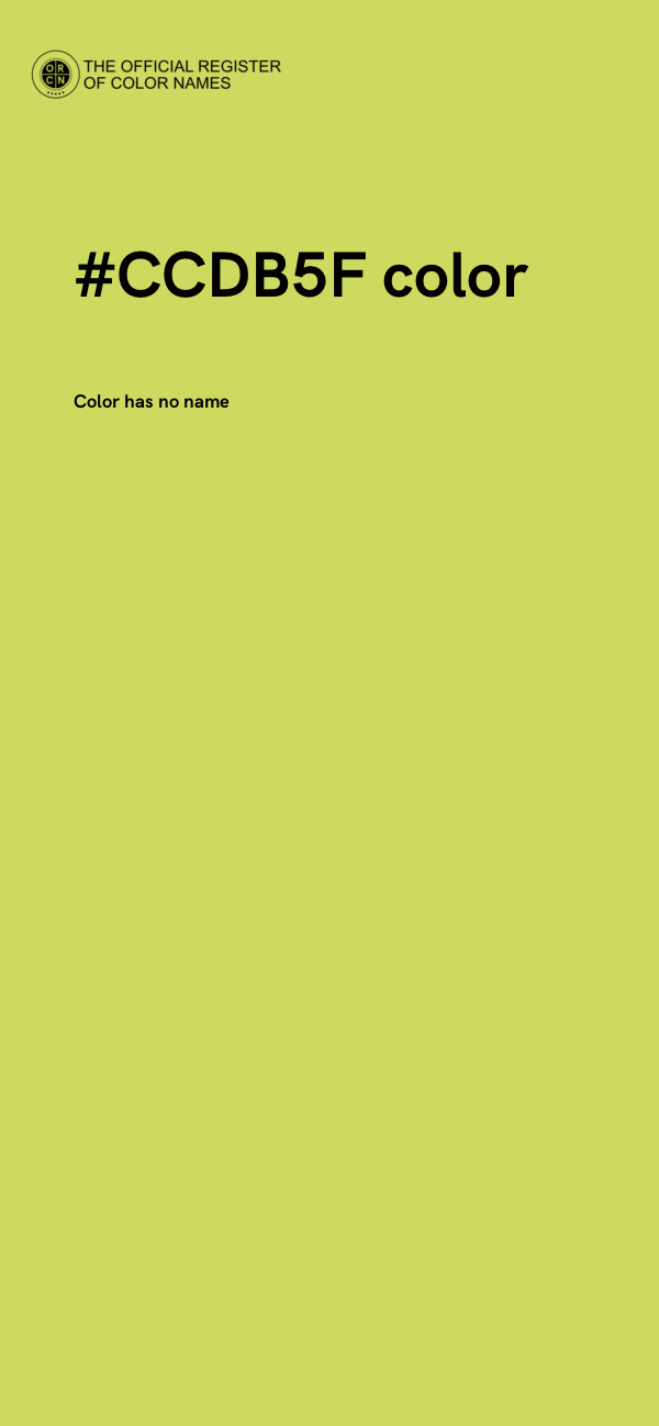 #CCDB5F color image