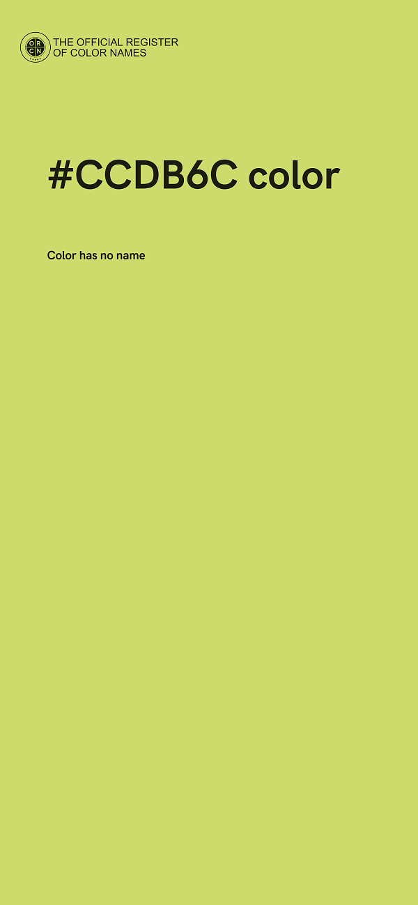 #CCDB6C color image