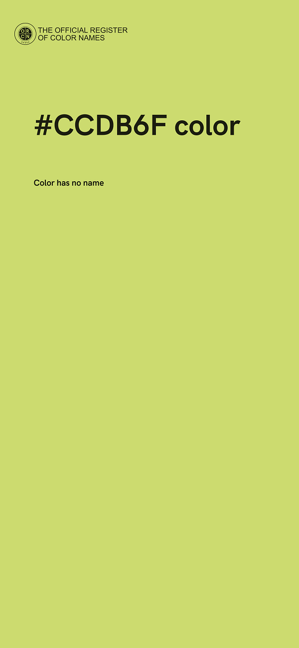 #CCDB6F color image