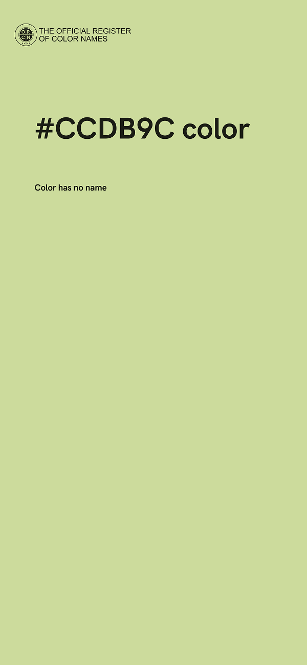 #CCDB9C color image