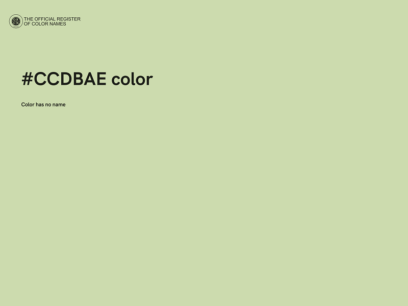 #CCDBAE color image