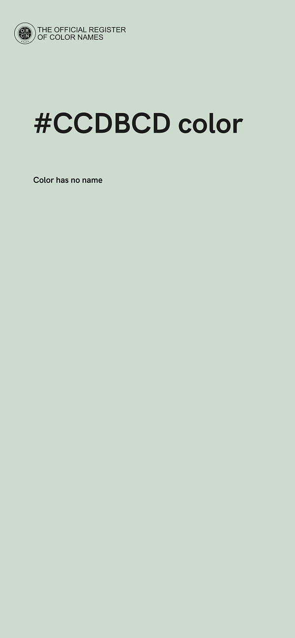 #CCDBCD color image