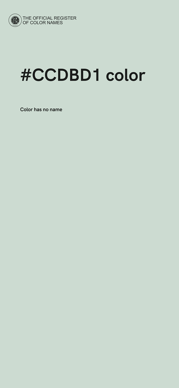 #CCDBD1 color image