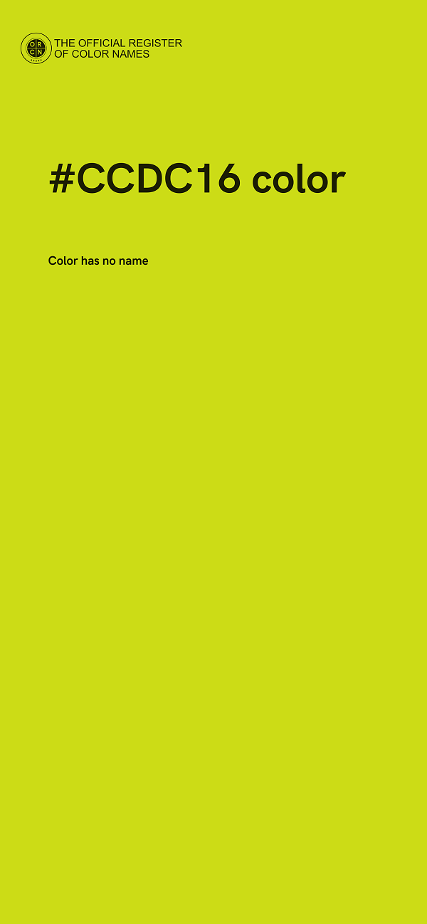 #CCDC16 color image