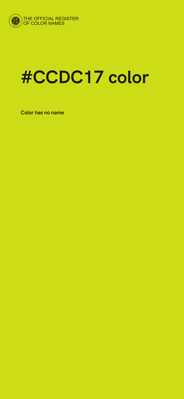 #CCDC17 color image