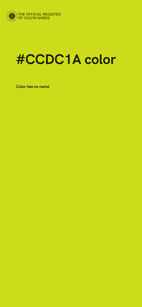 #CCDC1A color image